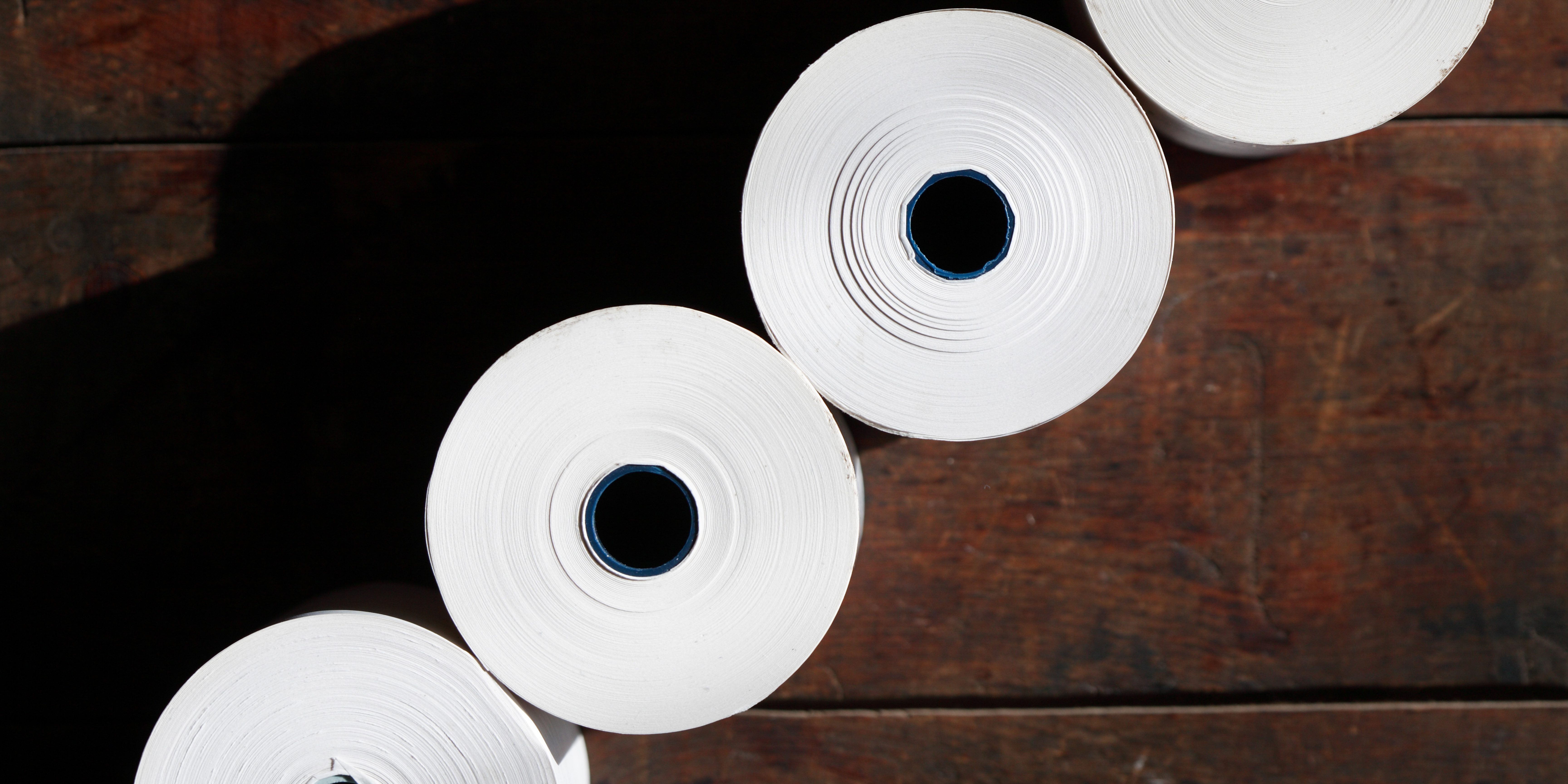 rolls of receipt paper