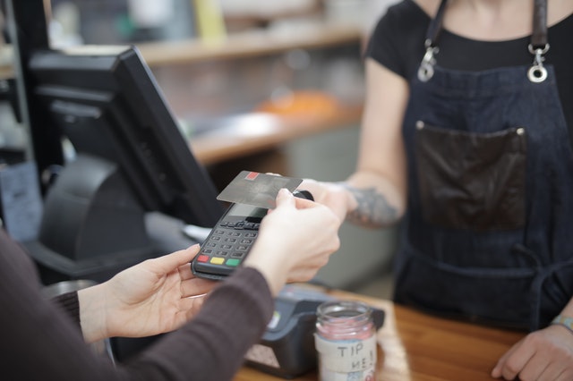 pos system at a local shop